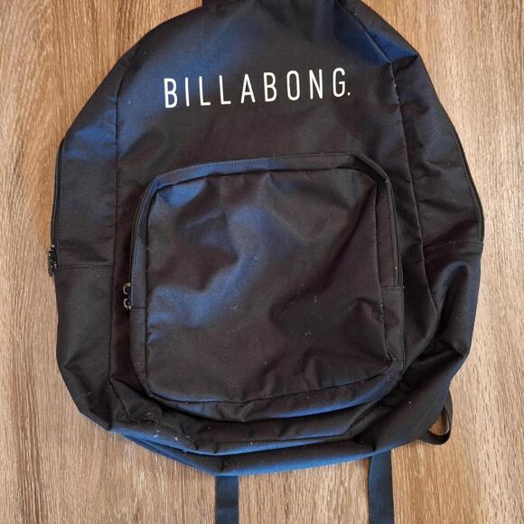 Billabong Black Backpack with Front Pocket - Picture 1 of 5